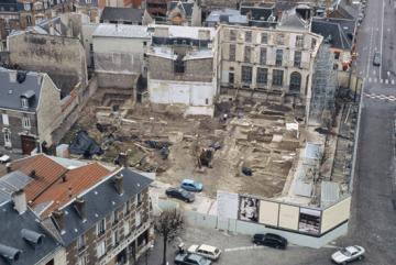 Premiers résultats des fouilles de la médiathèque Cathédrale à Reims