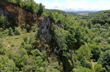 Dans la grotte "coupe-gorge" à Montmaurin (Haute-Garonne)