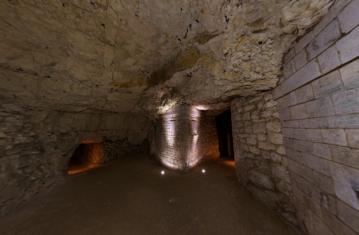Vues 360° des souterrains de Naours (Somme)