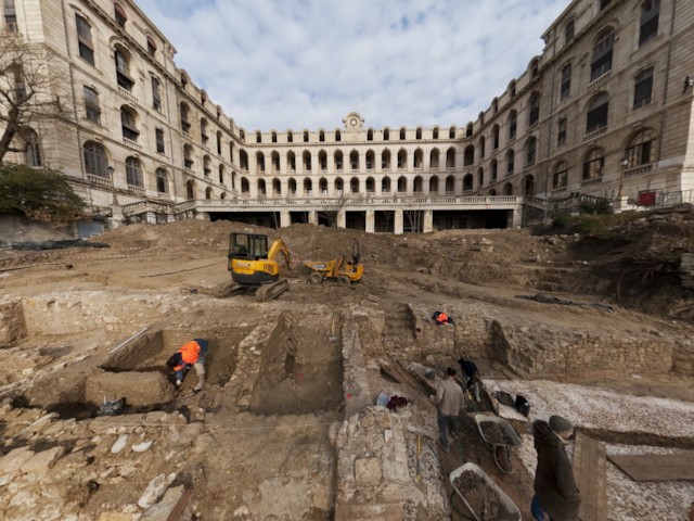 Vues 360° de la fouille de l’Hôtel-Dieu à Marseille